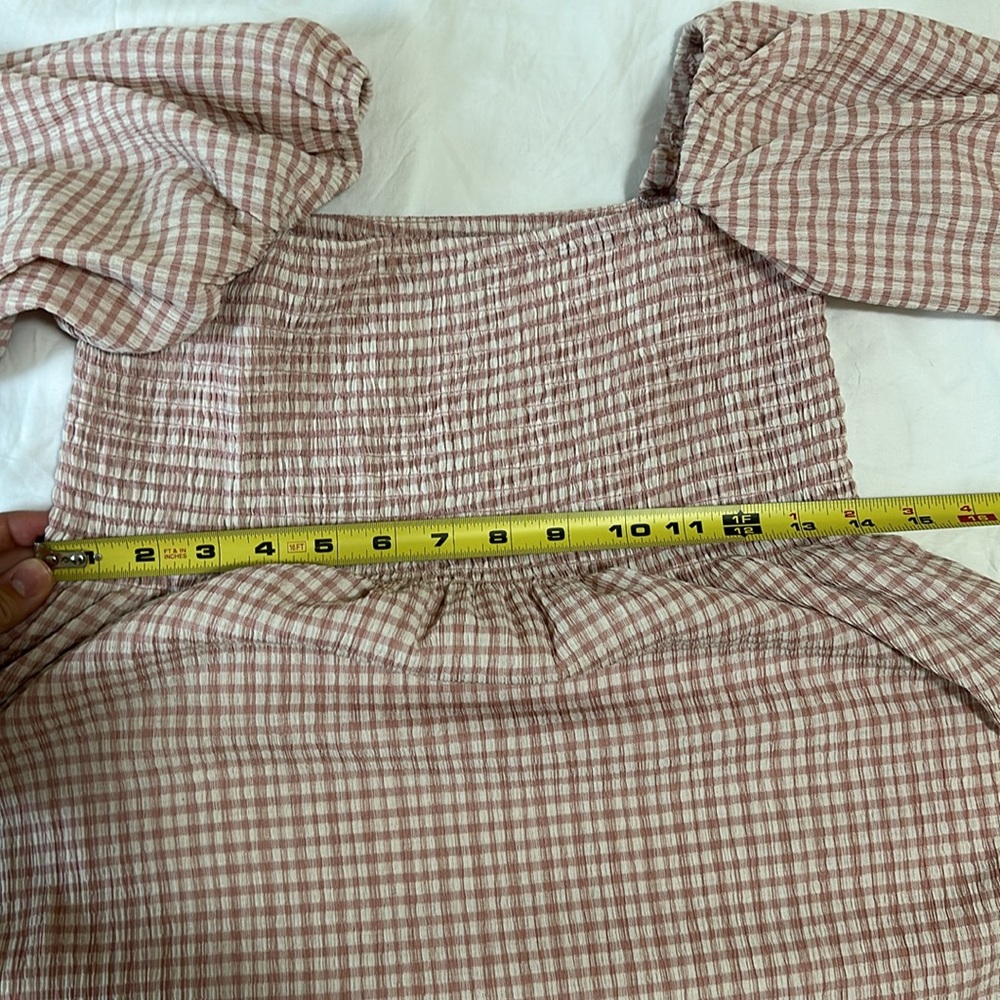 OPT Gingham Long Sleeve Dress - Picture 9 of 9